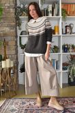 Fair Isle Knit Chocolate